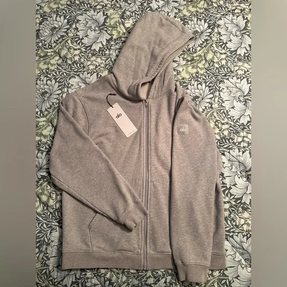 Alo Renown Heavy Weight Full Zip Hoodie - Picture 1 of 4